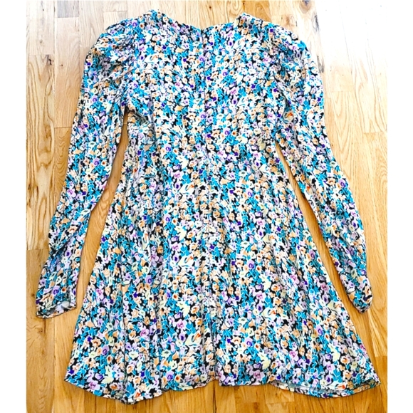 New Afrm Zion Puff Sleeve Mini Dress Size Small - Picture 7 of 11